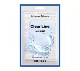 Глубоко увлажняющая тканевая маска с гиалуроновой кислотой Consly Clear Line Advanced Skincare Hyaluronic Acid Mask Sheet
