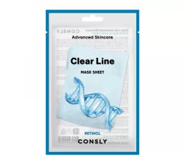 Омолаживающая тканевая маска с ретинолом Consly Clear Line Advanced Skincare Retinol Mask Sheet