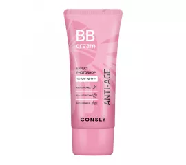 Антивозрастной BB-крем с эффектом фотошопа SPF50/PA++++ Consly PHOTOSHOP Snail + Peptides Anti-Aging BB cream