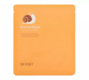 Гидрогелевая маска с золотом и муцином улитки  Petitfee Gold & Snail Hydrogel Mask Pack