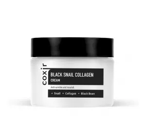 Крем для лица с коллагеном и муцином чёрной улитки Coxir Black Snail Collagen Cream