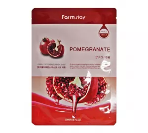 Тканевая маска для лица с гранатом FarmStay Visible Difference Mask Sheet Pomegranate
