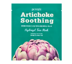 Успокаивающая гидрогелевая маска с экстрактом артишока  Petitfee Artichoke Soothing Hydrogel Face Mask