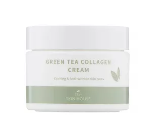 Успокаивающий крем с коллагеном и зелёным чаем  The Skin House Green Tea Collagen Cream