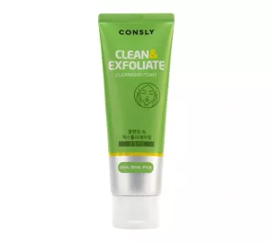 Очищающая пенка для проблемной кожи с кислотами CONSLY AHA, BHA, PHA Cleansing Foam Clean&Exfoliate