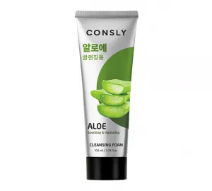 Очищающая пенка с алоэ Consly Aloe Vera Soothing Creamy Cleansing Foam