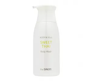 Гель для душа с ароматом персика The Saem Sweet Thai Body & Soul Body Wash