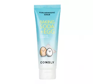 Очищающий скраб с содой и яичным белком  Consly Baking Soda & Egg Pore Minimising Scrub