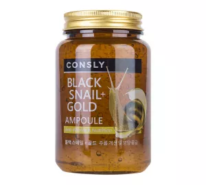 Сыворотка с муцином улитки и золотом Consly Black Snail & 24K Gold All-in-One Ampoule