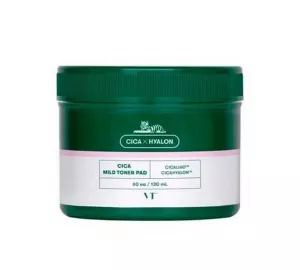 Восстанавливающие пады с центеллой азиатской  VT Cosmetics Cica Mild Toner Pad