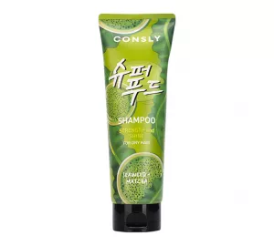 Укрепляющий шампунь с морскими водорослями и чаем матча Consly Seaweed & Matcha Shampoo for Strength & Shine