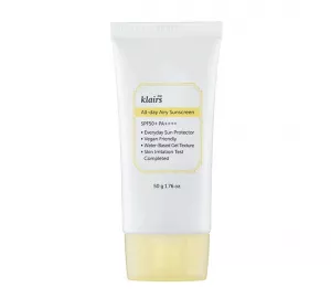 Лёгкий солнцезащитный крем для всех типов кожи SPF50+ PA++++ Klairs All-Day Airy Sunscreen SPF50+ PA++++