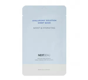 Увлажняющая тканевая маска с гиалуроновой кислотой NEXTBEAU Hyaluronic Solution Sheet Mask Moist & Hydrating