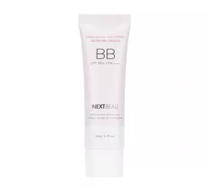 Омолаживающий ББ крем с гидролизованным коллагеном NEXTBEAU Collagen Solution Glow BB Cream SPF 50+ PA+++ №01 Light Beige
