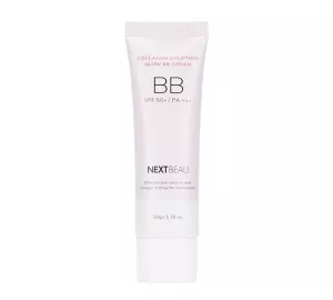 Омолаживающий ББ крем с гидролизованным коллагеном NEXTBEAU Collagen Solution Glow BB Cream SPF 50+ PA+++ №02 Natural Beige