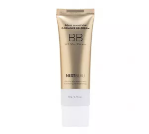 ВВ-крем с эффектом сияния NEXTBEAU Gold Solution Radiance BB Cream SPF 50+ PA+++ №02 Natural Beige