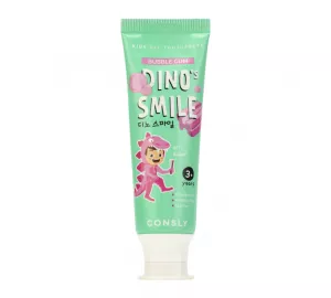 Детская зубная паста со вкусом жвачки Consly DINO's SMILE Kids Gel Toothpaste with Xylitol and Bubble Gum
