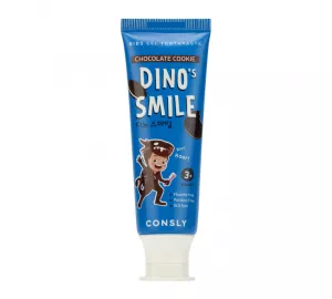 Детская зубная паста со вкусом шоколадного печенья Consly DINO's SMILE Kids Gel Toothpaste with Xylitol and Chocolate Cookie