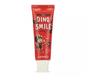 Детская зубная паста со вкусом колы Consly DINO's SMILE Kids Gel Toothpaste with Xylitol and Cola