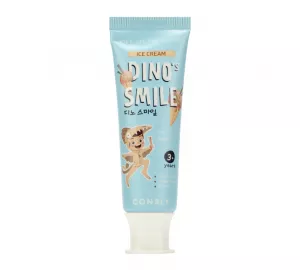 Детская зубная паста со вкусом пломбира Consly DINO's SMILE Kids Gel Toothpaste with Xylitol and Ice Cream