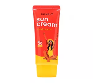 Солнцезащитный крем с муцином улитки SPF 50+/PA+++ для комбинированной и жирной кожи Consly Daily Protection Snail Sun Cream SPF 50/PA+++
