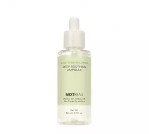 Смягчающая ампульная сыворотка с экстрактом алоэ NEXTBEAU Aloe Vera Solution Deep Soothing Ampoule