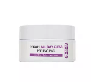 Очищающие пилинг-пады с AHA и BHA кислотами и гиалуроновой кислотой PEKAH All Day Clear Peeling Pad