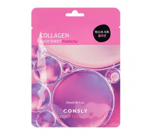 Тканевая маска для лица с гидролизованным морским коллагеном Consly Daily Solution Collagen Mask Sheet