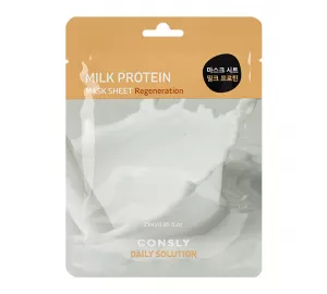 Тканевая маска для лица с молочными протеинами Consly Daily Solution Milk Protein Mask Sheet