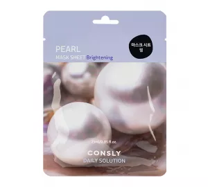 Тканевая маска для лица с экстрактом жемчуга Consly Daily Solution Pearl Mask Sheet