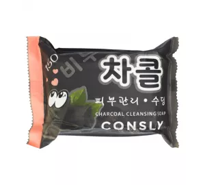 Антибактериальное мыло с древесным углём Consly Soothing Charcoal Soap