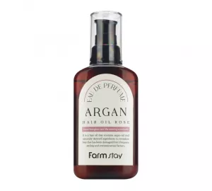 Аргановое масло для волос с ароматом розы FarmStay EAU DE Perfume Argan Hair Oil Rose