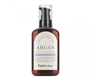 Аргановое масло для волос с ароматом белого мускуса FarmStay EAU DE Perfume Argan Hair Oil White Musk
