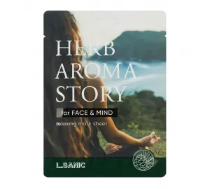 Тканевая маска с экстрактом кедра и эффектом ароматерапии L.Sanic Herb Aroma Story Cedar Relaxing Mask Sheet