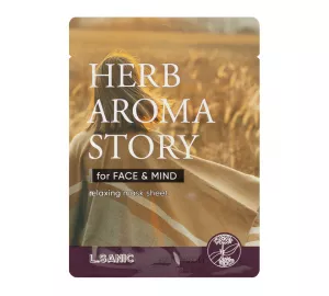 Тканевая маска с экстрактом пачули и эффектом ароматерапии L.Sanic Herb Aroma Story Patchouli Relaxing Mask Sheet