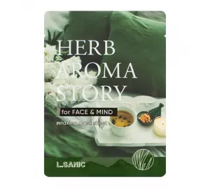 Тканевая маска с экстрактом розмарина и эффектом ароматерапии L.Sanic Herb Aroma Story Rosemary Relaxing Mask Sheet