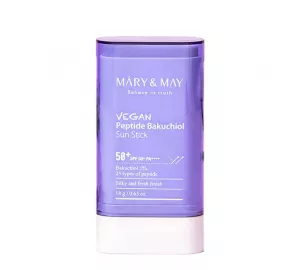 Солнцезащитный стик с бакучиолом и пептидами Mary&May Vegan Peptide Bakuchiol Sun Stick SPF50+ PA++++
