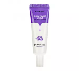 Крем для век от морщин с золотом и экстрактом черной икры Consly Black Caviar & Gold Anti-Wrinkle Eye Cream