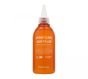 Филлер для волос с аминокислотами шёлка FarmStay Amino Clinic Hair Filler