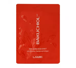 Антивозрастная омолаживающая тканевая маска с бакучиолом L.Sanic Bakuchiol Rush Anti-Aging Mask Sheet