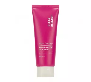 Очищающая пенка для умывания с кислотами NEXTBEAU Clear Blemish Foam Cleanser