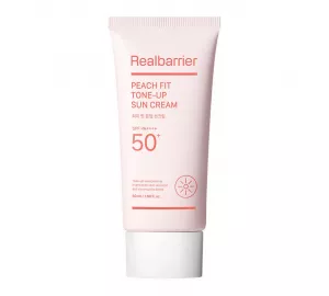 Тонирующий солнцезащитный крем SPF50+ PA++++
 Real Barrier Peach Fit Tone-Up Sun Cream SPF50+ PA++++