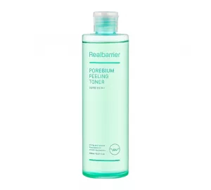 Обновляющий тонер с BHA, LHA и PHA кислотами Real Barrier Porebium Toner