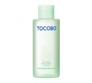 Успокаивающий тонер с центеллой, пробиотиками и глюконолактоном Tocobo Cica Calming Aqua Toner