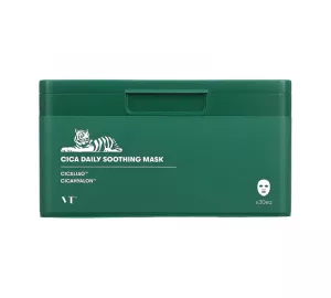 Набор тканевых масок с центеллой азиатской VT Cosmetics Cica Daily Soothing Mask