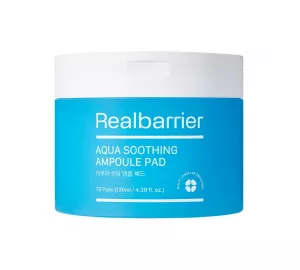 Успокаивающие тонер-пэды для чувствительной кожи Real Barrier Aqua Soothing Ampoule Pad