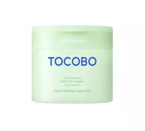 Успокаивающие тонер-пэды с центеллой и пробиотиками TOCOBO Cica Calming Aqua Pad