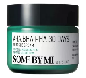 Крем для проблемной кожи с AHA, BHA, PHA, центеллой и чайным деревом Some By Mi AHA BHA PHA 30 Days Miracle Cream