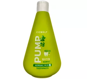 Мятная освежающая зубная паста с экстрактом гвоздики Consly Pump It Up Herbal Mint Toothpaste